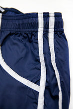 Bundle Dark Blue Mens Swimming Shorts + Black Hat White Logo BW02DBBW