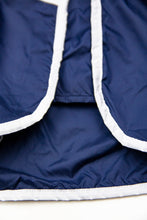 Bundle Dark Blue Mens Swimming Shorts + Black Hat White Logo BW02DBBW