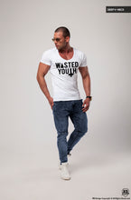 wasted youth deep v neck t-shirt
