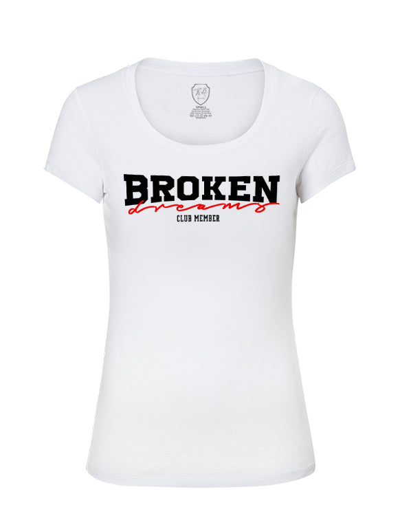 Broken Dreams Stylish Women's Graphic Printed T-shirt WD364