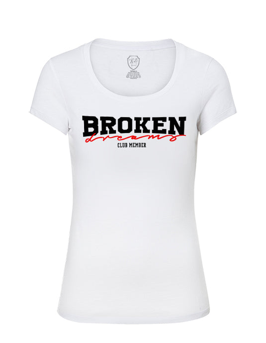 Broken Dreams Stylish Women's Graphic Printed T-shirt WD364