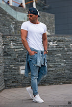 Plain White Mens T-shirt - Longline
