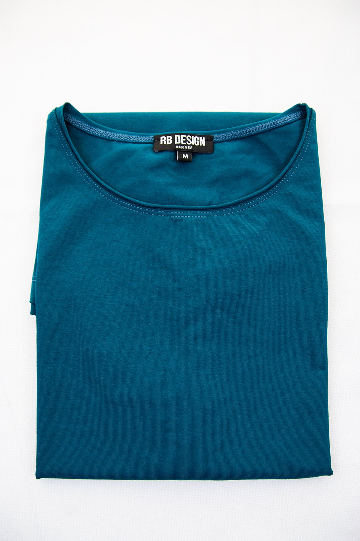 2 Pack Ocean Blue Men's Plain Round Neck T-shirt - Longline