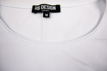 2 Pack Black and White Men's Plain Round Neck T-shirt - Longline