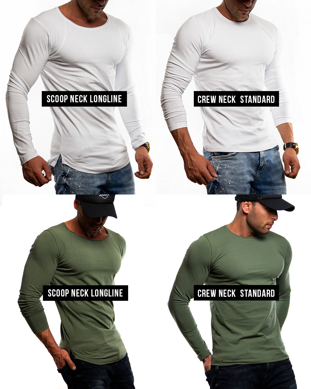 Mens Long Sleeve T-shirt "Great things come with the hustle" MD973