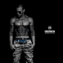 Men's  Blue Boxer Briefs "TSUNAMI"