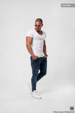 Men's Plain White Scoop Neck T-shirt
