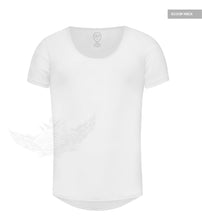 Men's Plain White Scoop Neck T-shirt
