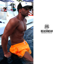 Mens Swimming Shorts Orange BW01O