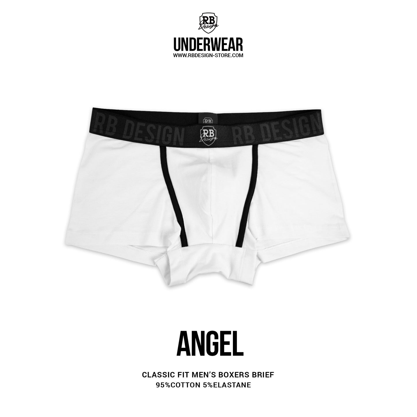 white boxer briefs premium quality rb design