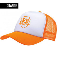 Orange/White Beach Hat With RB Design Logo Unisex