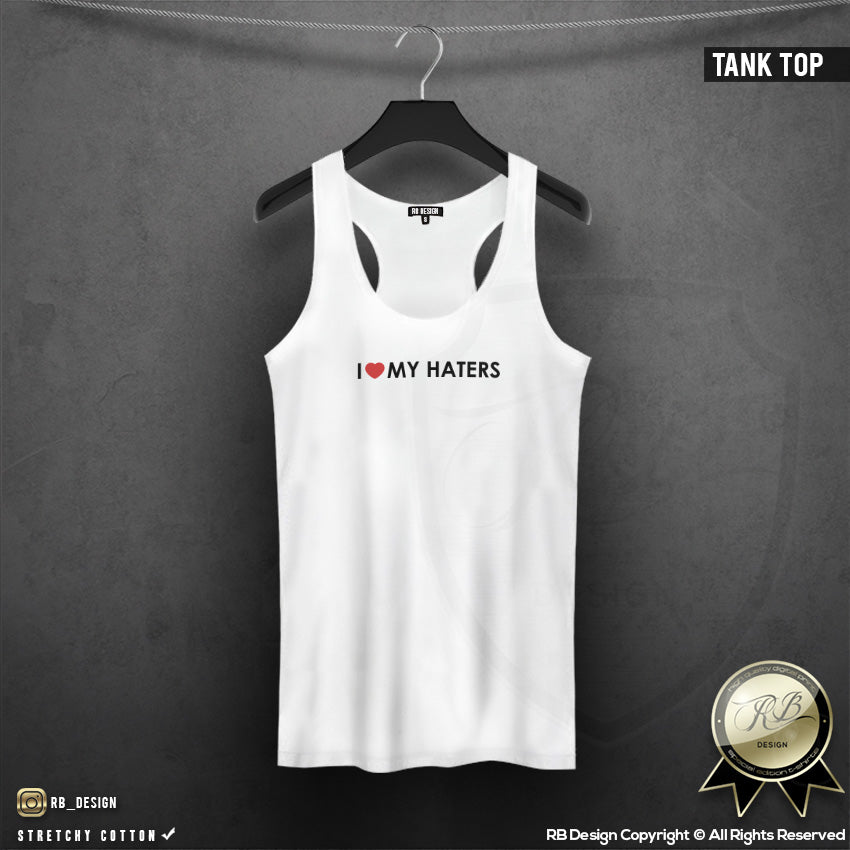Trendy Women's T-shirt " I Love My Haters" WTD08