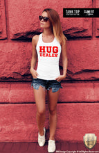 Women's T-shirt With Sayings "Hug Dealer" WTD17 Red