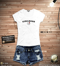 Women's Feminist T-shirt With Sayings "Girl Boss" WTD23