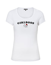 Women's Feminist T-shirt With Sayings "Girl Boss" WTD23