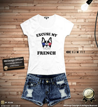 "Excuse My French" Cool Women's Graphic T-shirt WTD24