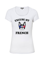 "Excuse My French" Cool Women's Graphic T-shirt WTD24
