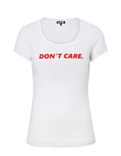 Women's T-shirt With Sayings "Don't Care" WTD25